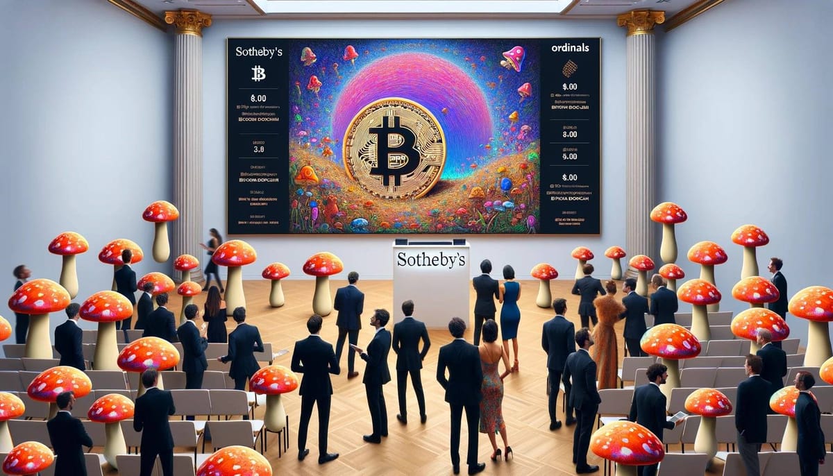 Sotheby's Auctions First Bitcoin Ordinals NFTs