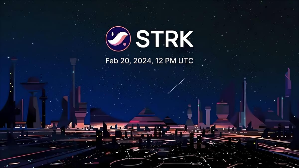 Starknet to Airdrop STRK Token on February 20