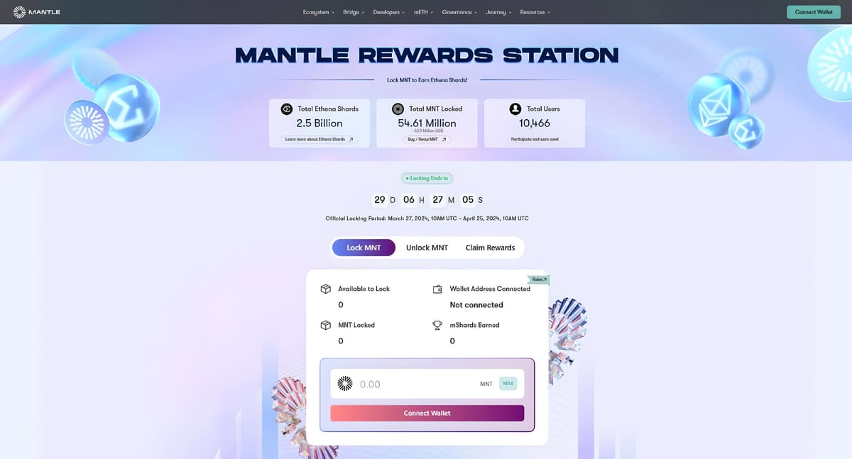 Mantle Launches Staking Program, MNT Price Hits New ATH