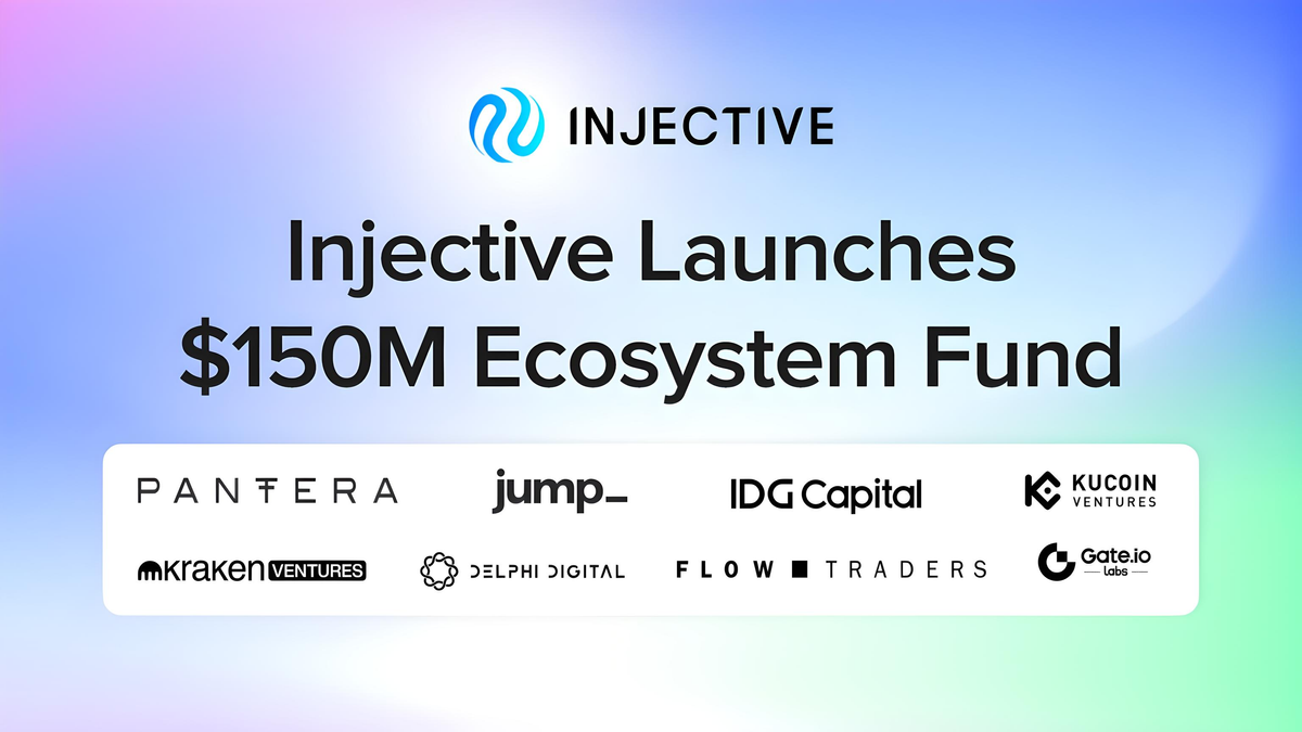 Injective Launches $150 Million Ecosystem Fund, INJ Price Rises 26%