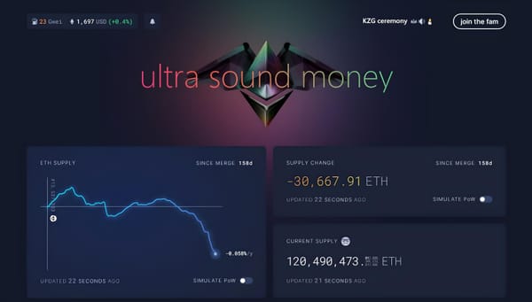 ETH Supply Hits New Low Since The Merge