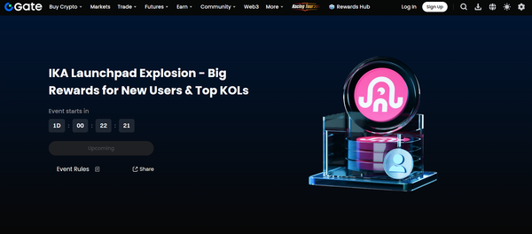 Gate.io mở bán Launchpad #3 – Ika (IKA): Cơ hội đầu tư sớm vào mạng lưới MPC tốc độ cao trên Sui