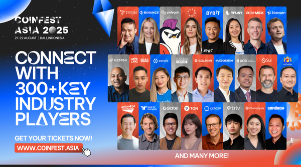 Coinfest Asia 2025: Sự kiện crypto lớn nhất thế giới chỉ còn 1 tuần nữa sẽ bùng nổ tại Bali