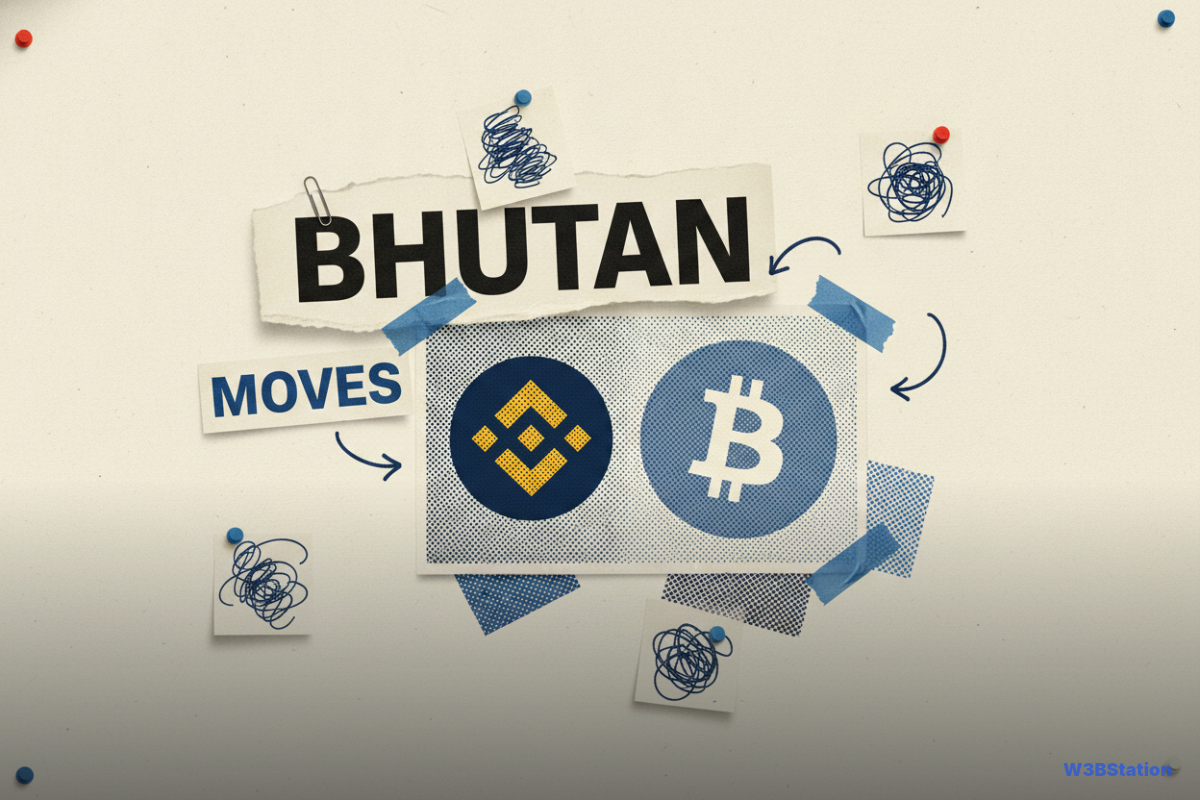 Bhutan Moves $34.5M in Bitcoin to Binance, Holdings Drop Below 1,750 BTC