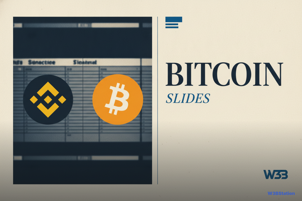 Bitcoin Slides as Binance Concerns Compound Broader Market Pressure