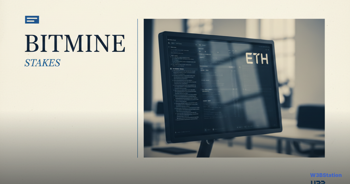 Bitmine Stakes $8 Billion in ETH as Institutional Staking Accelerates