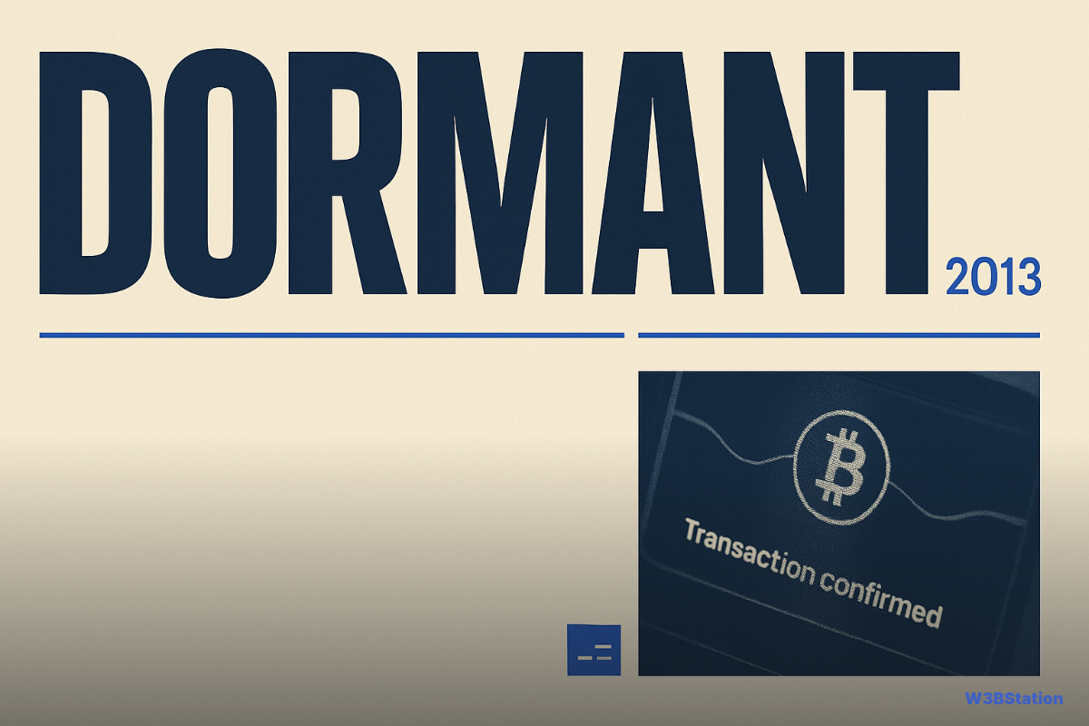 Dormant 2013 Bitcoin Wallet Moves $33M Amid Noah Doe Lawsuit
