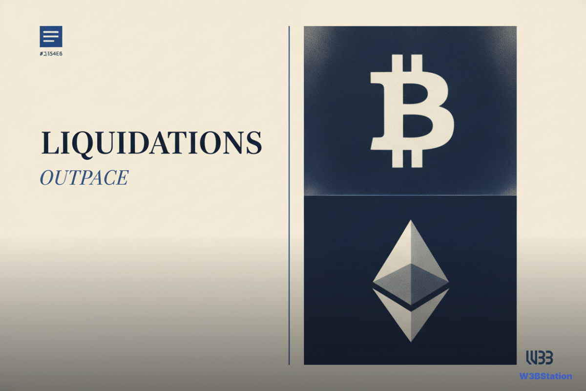 ETH Liquidations Outpace Bitcoin 6:1 in $1 Billion Crypto Flush