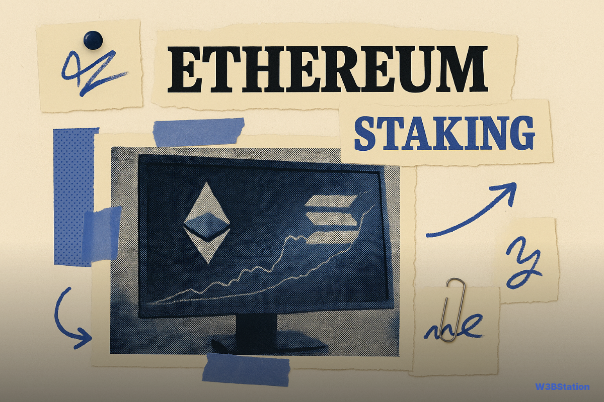 Ethereum Staking Hits 43.8M ETH Record, Solana at 440.5M SOL—Bitwise