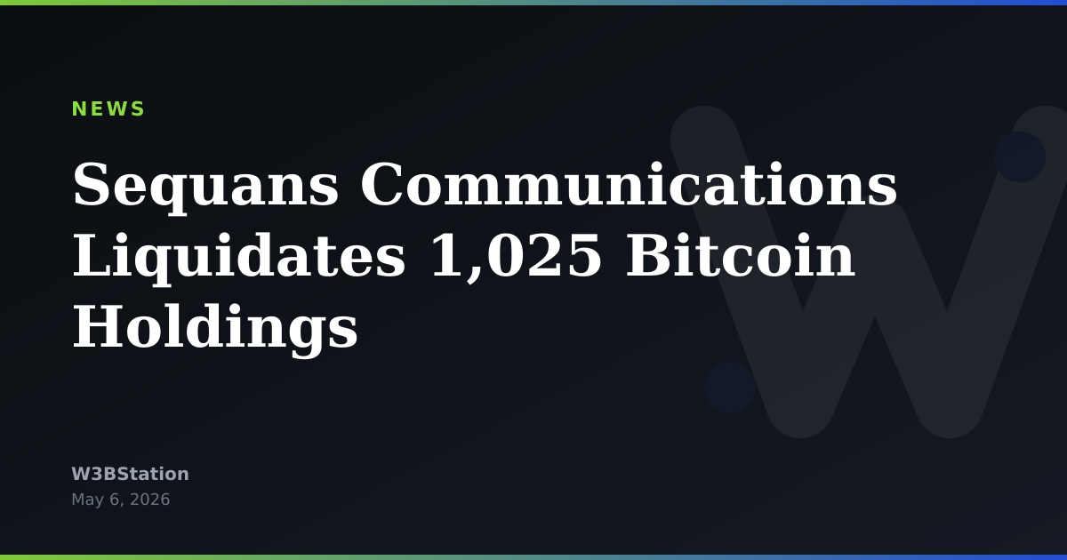 Sequans Communications Liquidates 1,025 Bitcoin Holdings